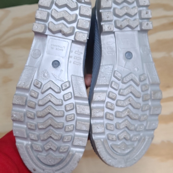 JUJU VINTAGE silver pearl rainboot jellies worn1x - Picture 3 of 4